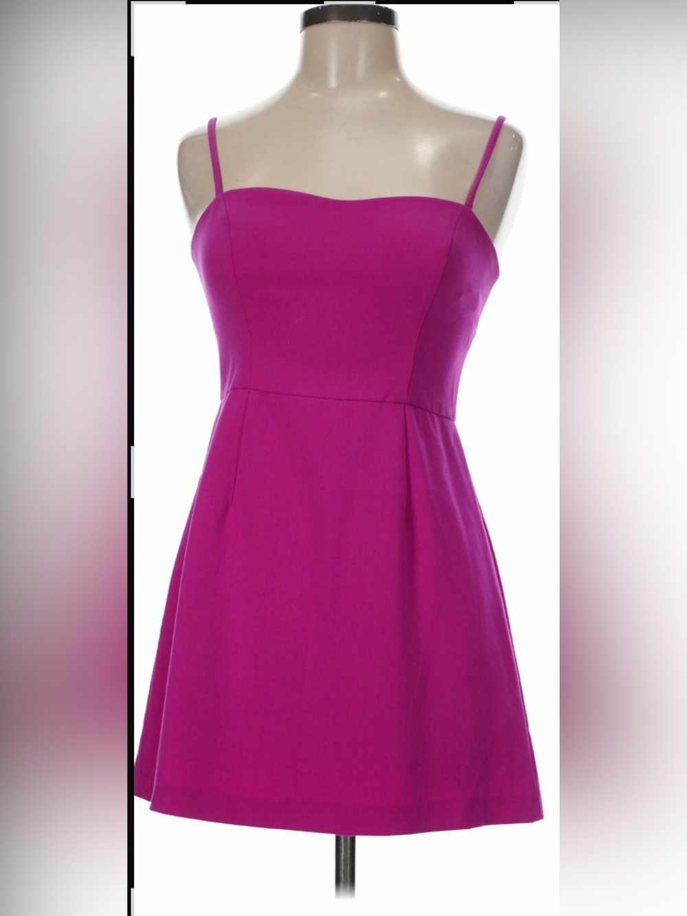 French Connection Fuchsia Spaghetti-Strap Mini Dress